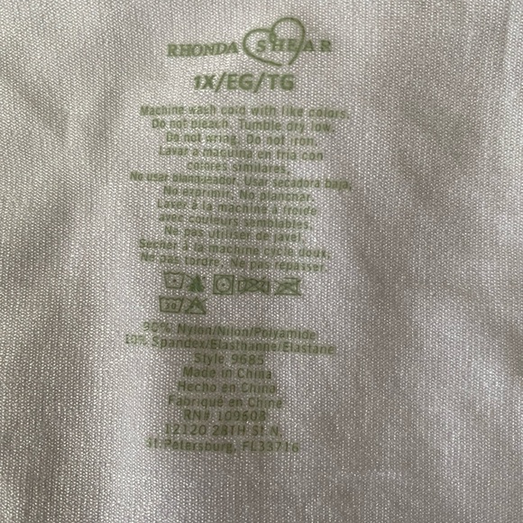 Rhonda Shear Ahh Underwire Bandeau Strapless Bra Women’s size 1X. White color - Picture 8 of 10